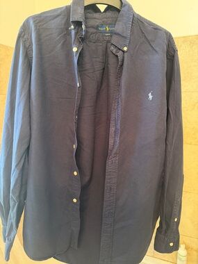 Ralph Lauren Dark Navy Long-Sleeve Oxford Shirt
